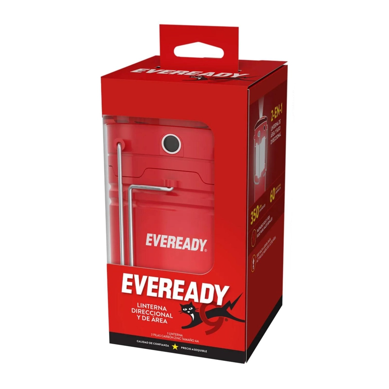 LINTERNA FOCO FAROL LED 350LM COMPACTABLE ROJO EVEREADY - 3