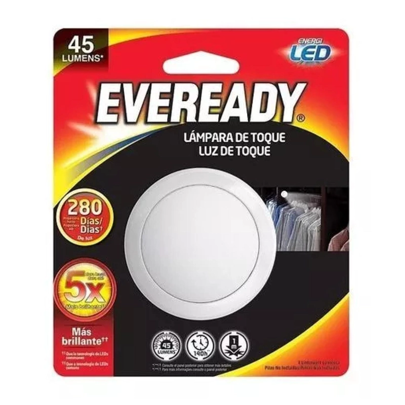 LAMPARA LINTERNA LED DE TOQUE 45LM BLANCO EVEREADY - 2