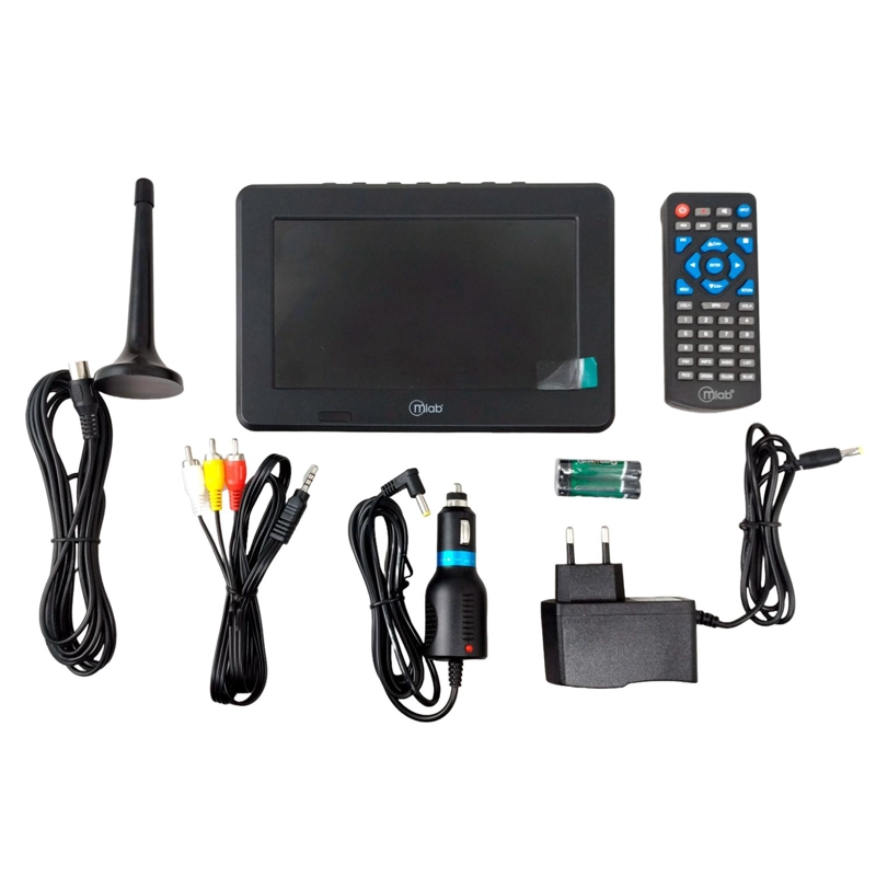 MINI TV DIGITAL PORTATIL HD 1080P 4W ISDB-T 9412 MLAB - 4