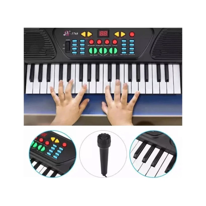 JUGUETE PIANO TECLADO MUSICAL CON 37 TECLAS SONIDOS INFANTIL - 3