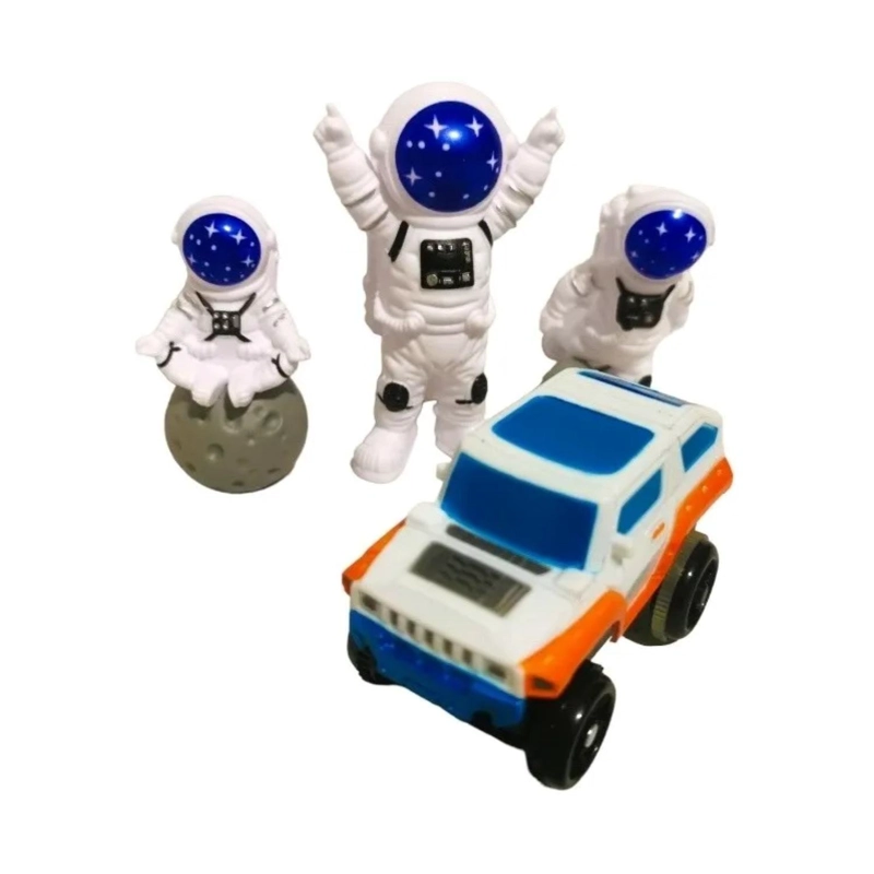 JUGUETE PISTA DE AUTOS ASTRONAUTAS 39 PIEZAS INFANTIL - 2