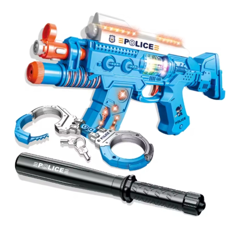 JUGUETE SET DE POLICIA LUCES Y SONIDOS 3 EN 1 INFANTIL - 1