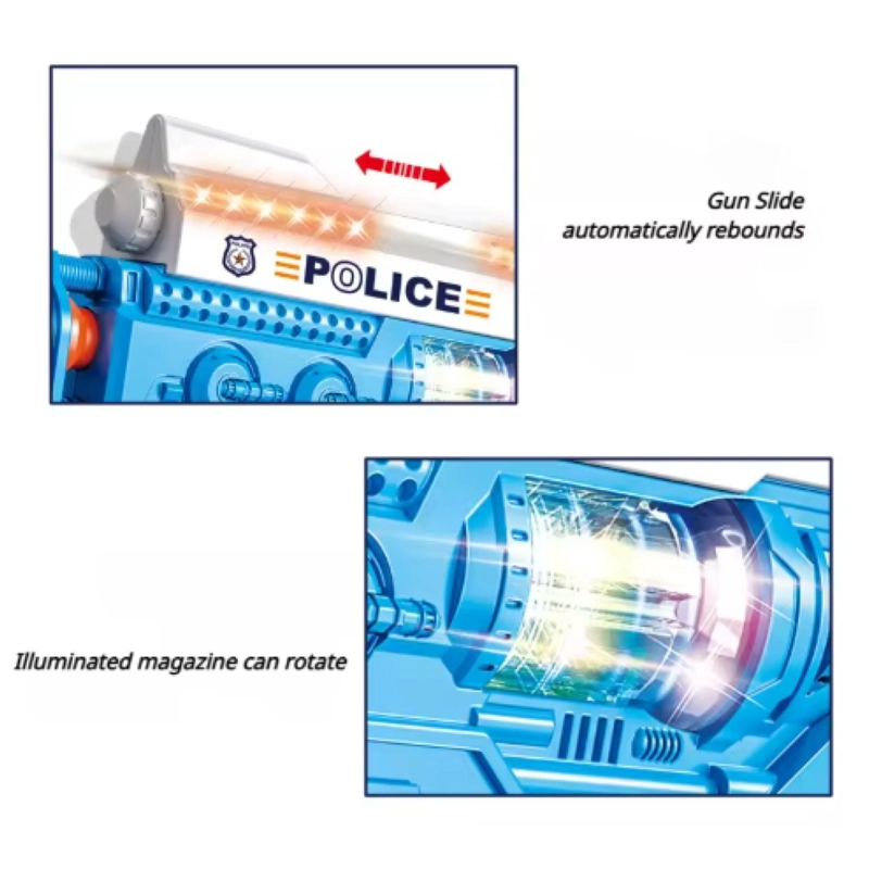 JUGUETE SET DE POLICIA LUCES Y SONIDOS 3 EN 1 INFANTIL - 3