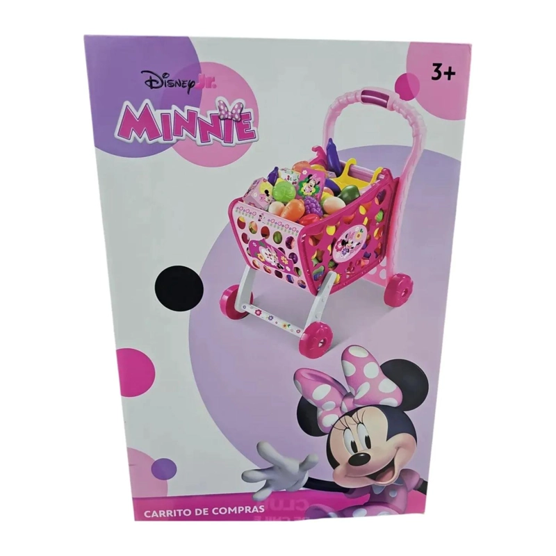 JUGUETE CARRITO DE COMPRAS CON ACCESORIOS 44CM ROSADO INFANTIL - 2