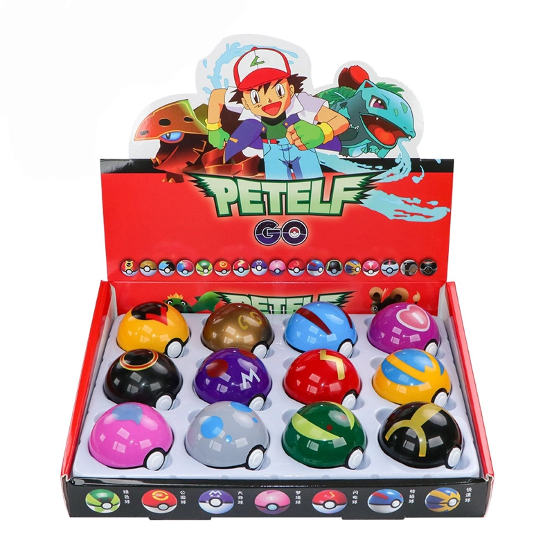 PACK DE 12 FIGURAS POKEBALL POKEMON - 1