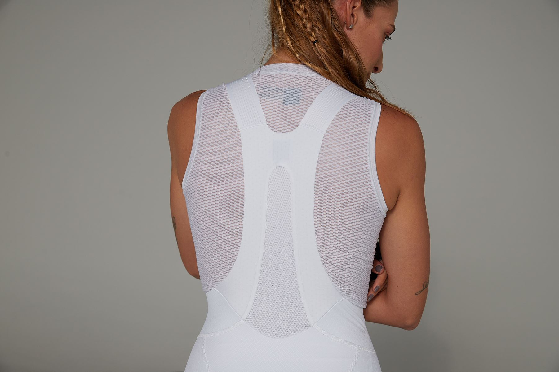 BIBSHORT CALZA CICLISMO HARD WHITE W - 4