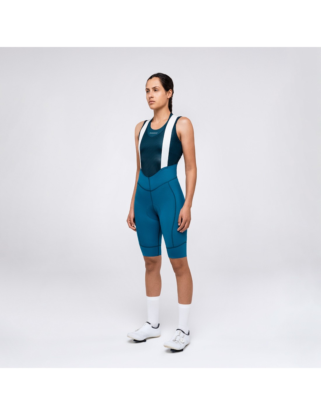 BIBSHORT CALZA CICLISMO HARD STEEL BLUE W - 1