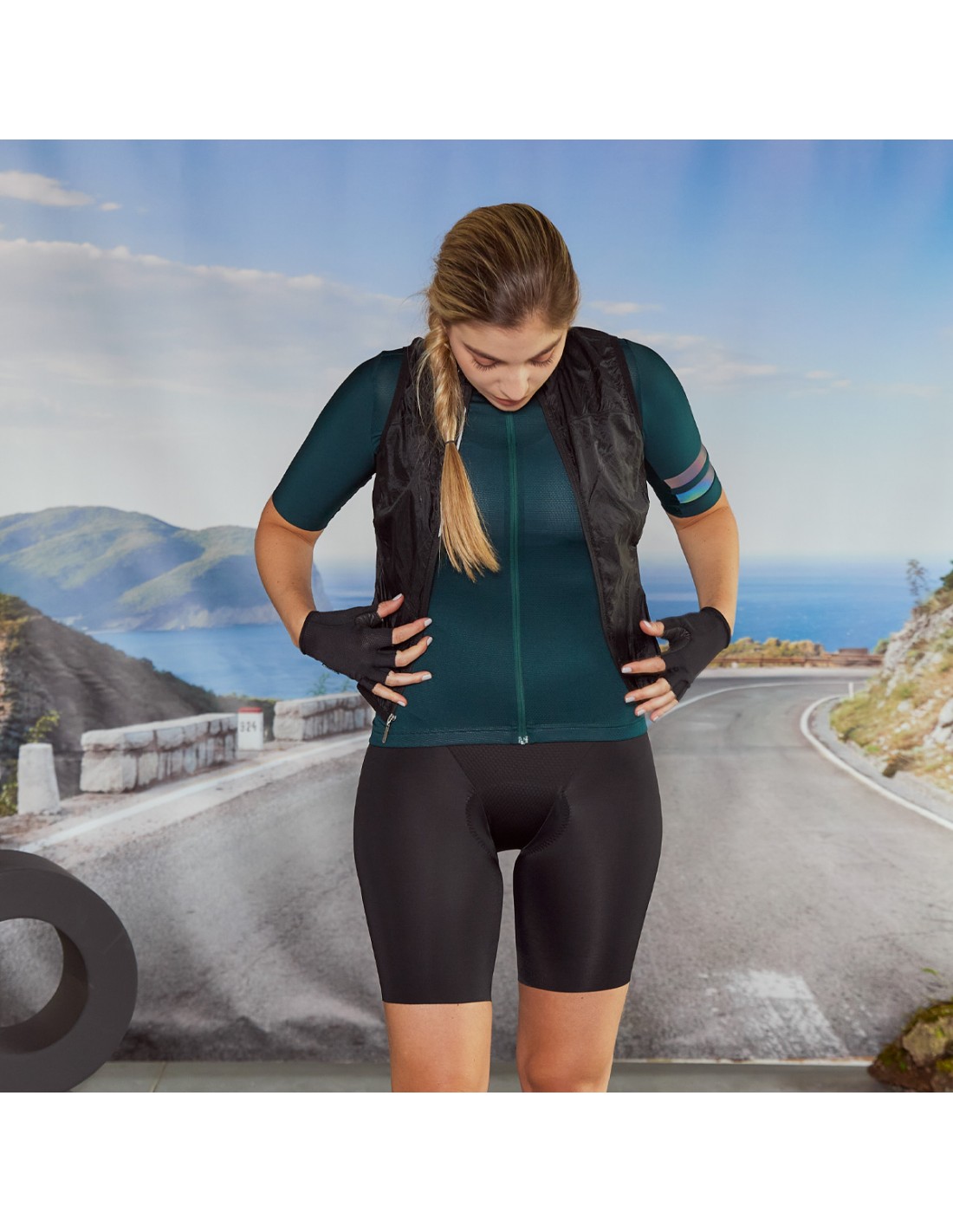 BIBSHORT CALZA CICLISMO UNIQUE BLACK W - 3