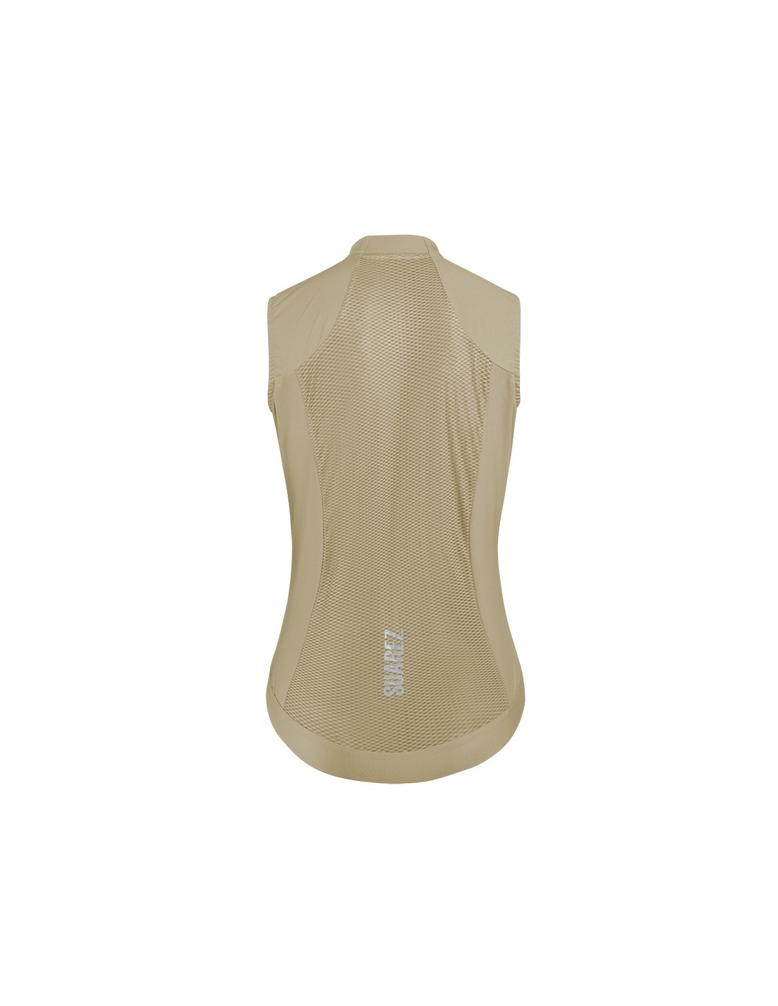 CHAQUETA CORTAVIENTOS SIN MANGA CICLISMO BARRIER SAND - 2