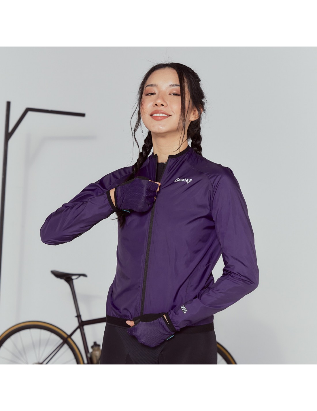 CHAQUETA CORTAVIENTOS CICLISMO PLUM W - 1
