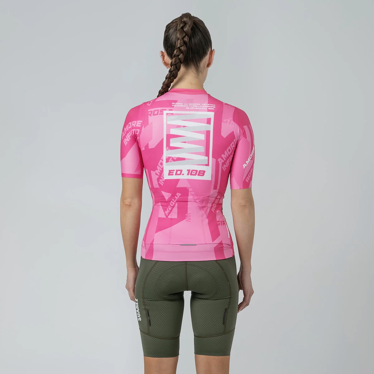 TRICOTA MUJER CICLISMO SUAREZ EDICIÓN GIRO: MAGLIA ROSA W - 5