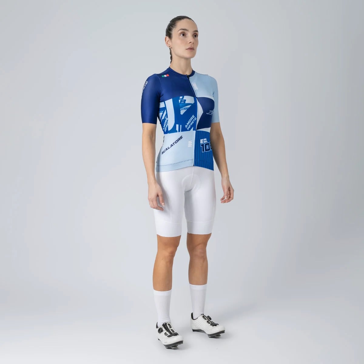 TRICOTA MUJER CICLISMO SUAREZ EDICIÓN GIRO: MAGLIA AZZURRA W - 3