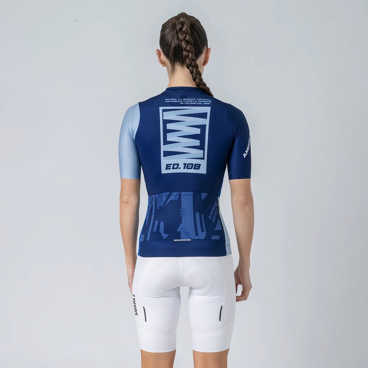 TRICOTA MUJER CICLISMO SUAREZ EDICIÓN GIRO: MAGLIA AZZURRA W - 4