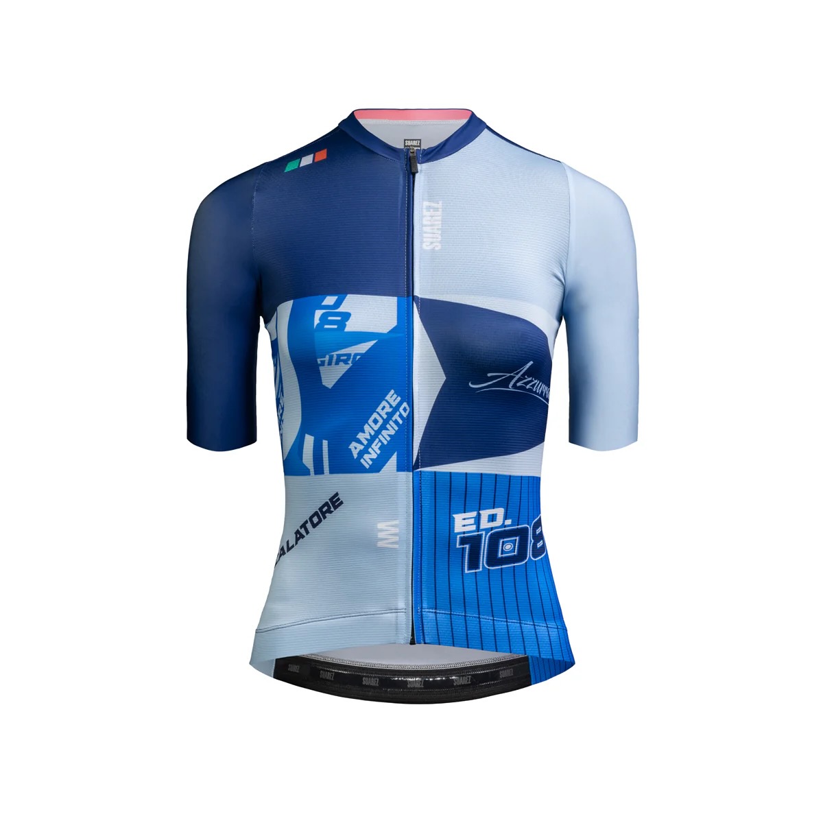 TRICOTA MUJER CICLISMO SUAREZ EDICIÓN GIRO: MAGLIA AZZURRA W - 9