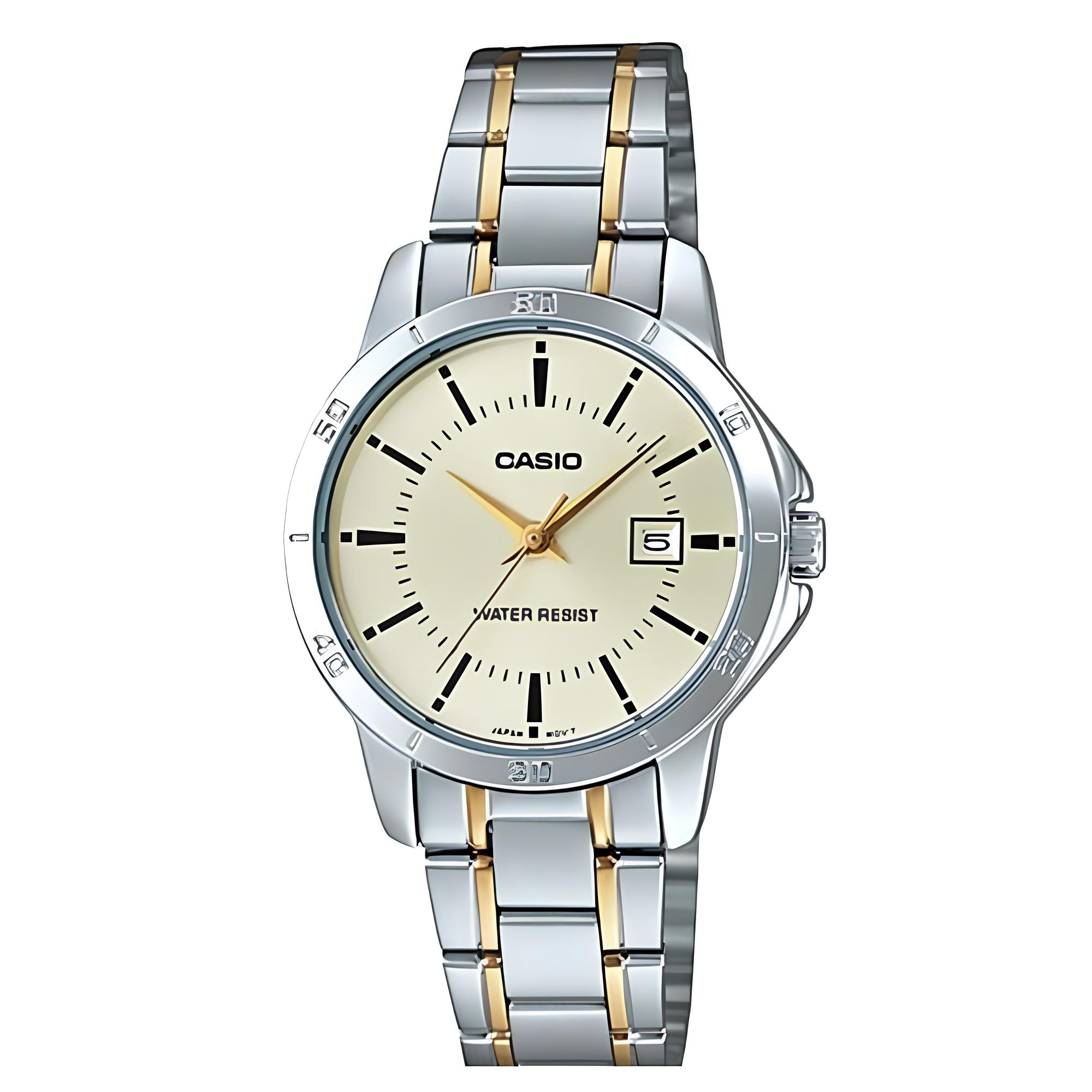 RELOJ LTP-V004SG-9A MUJER ANALOGO METAL - 1