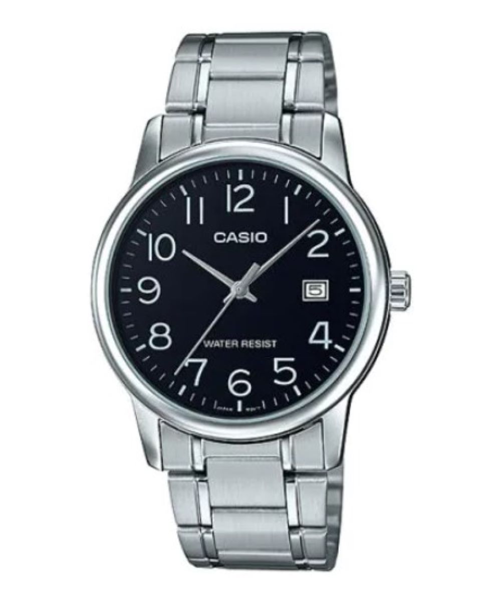 RELOJ MTP-V002D-1B HOMBRE ANALOGO METAL - 1