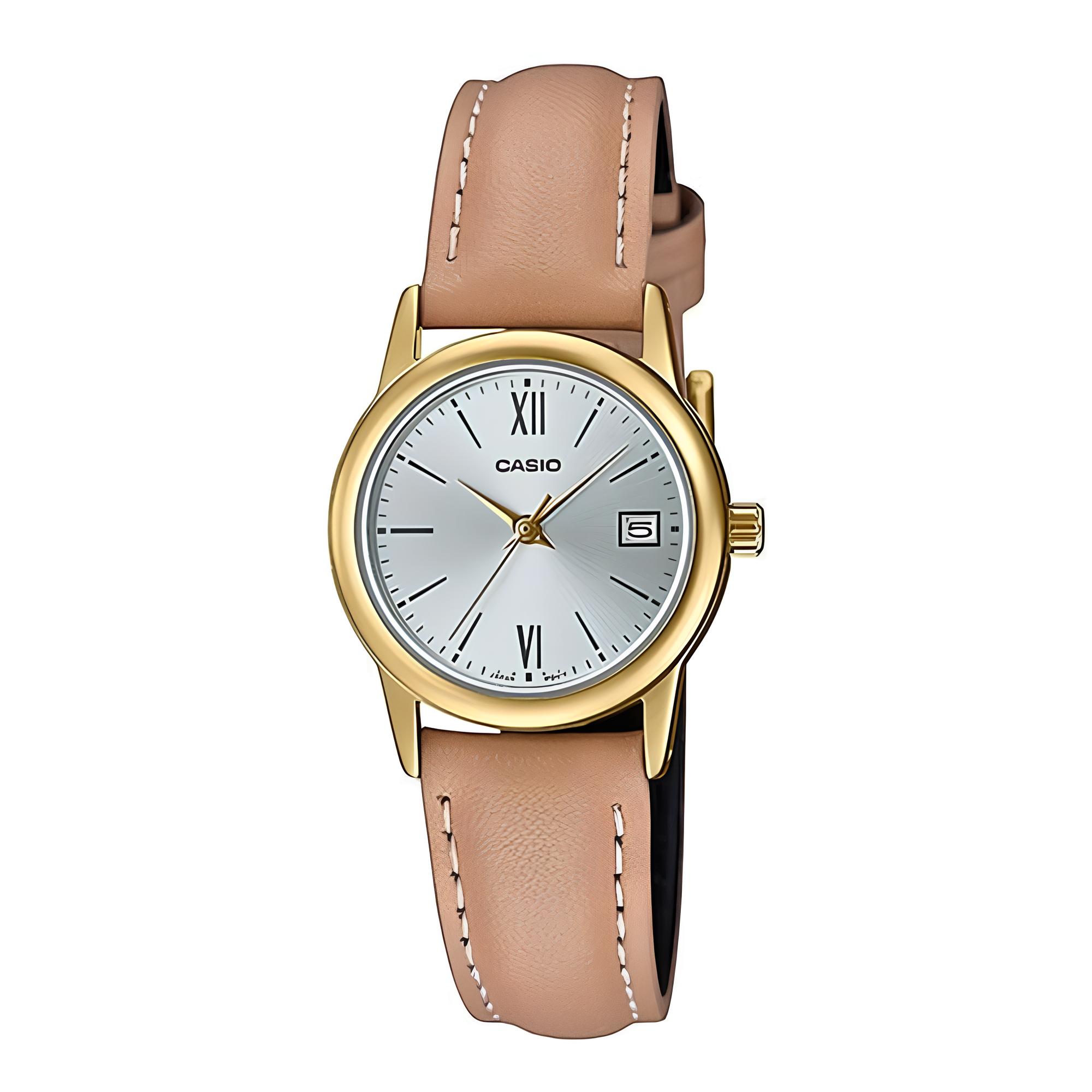 RELOJ LTP-V002GL-7B3 MUJER ANALOGO CUERO - 1