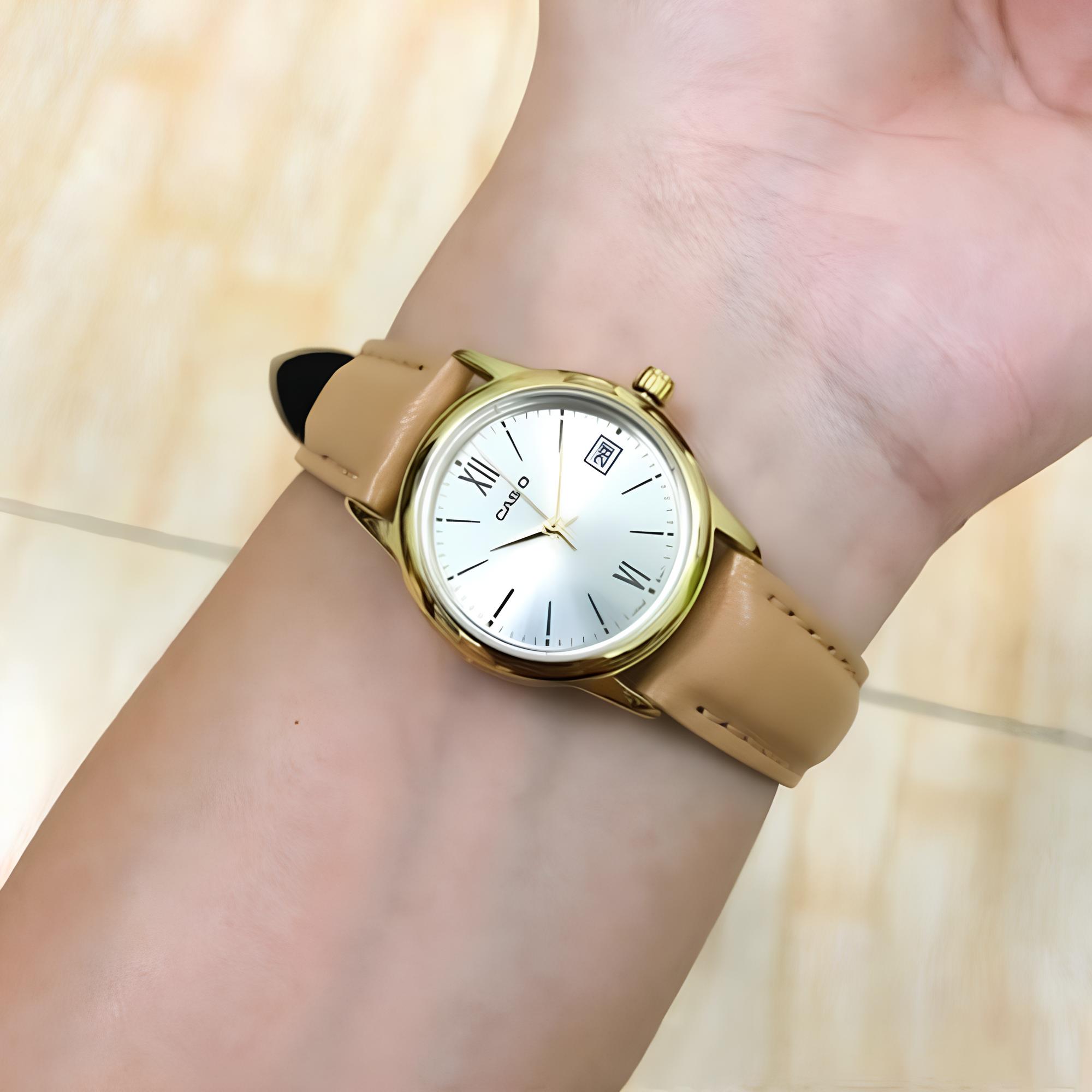RELOJ LTP-V002GL-7B3 MUJER ANALOGO CUERO - 3
