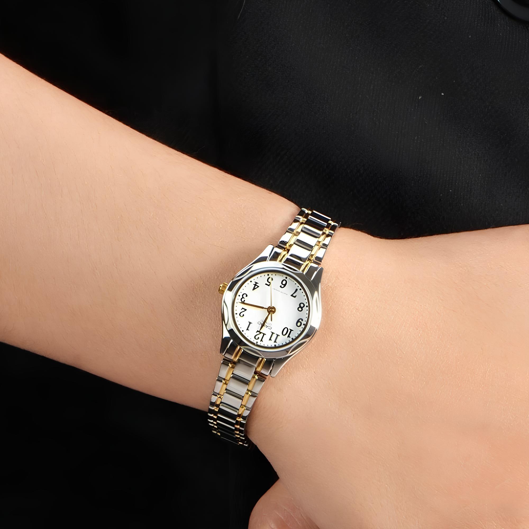 RELOJ LTP-1275SG-7B MUJER ANALOGO METAL - 4