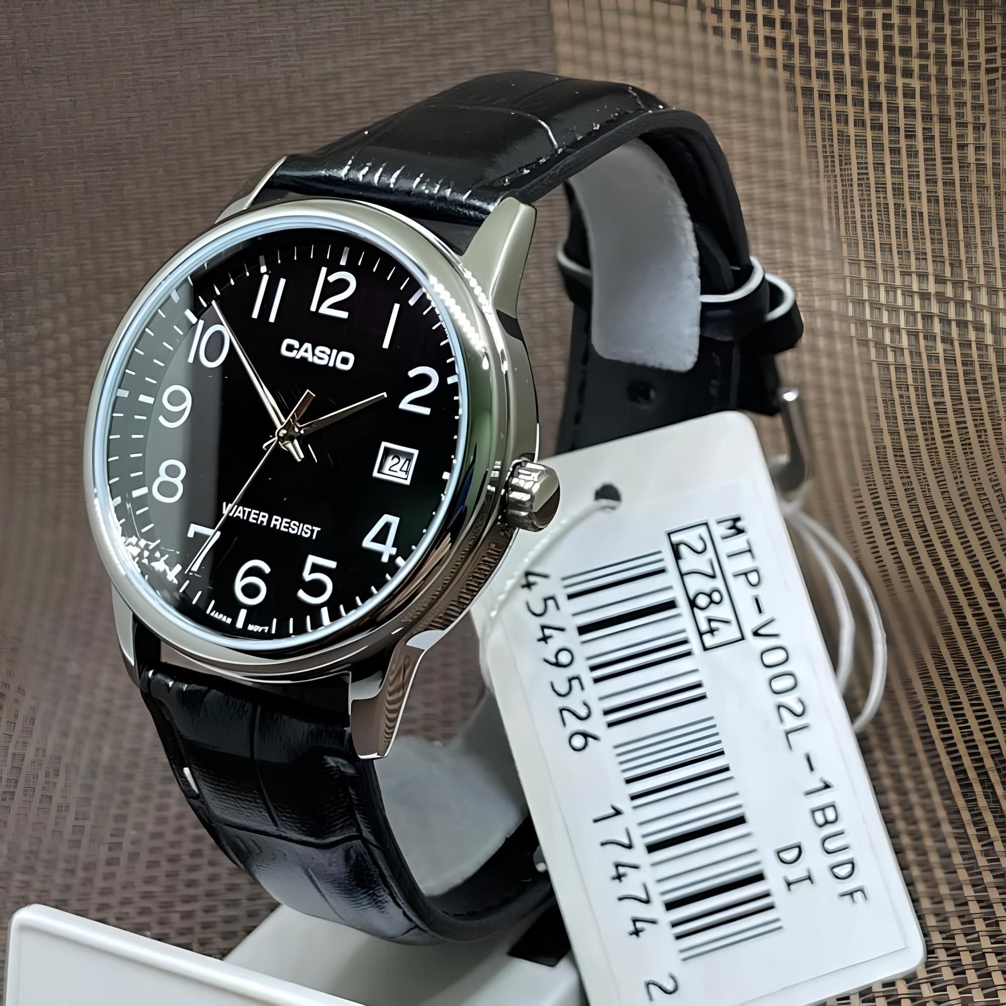 RELOJ MTP-V002L-1B HOMBRE ANALOGO CUERO - 3