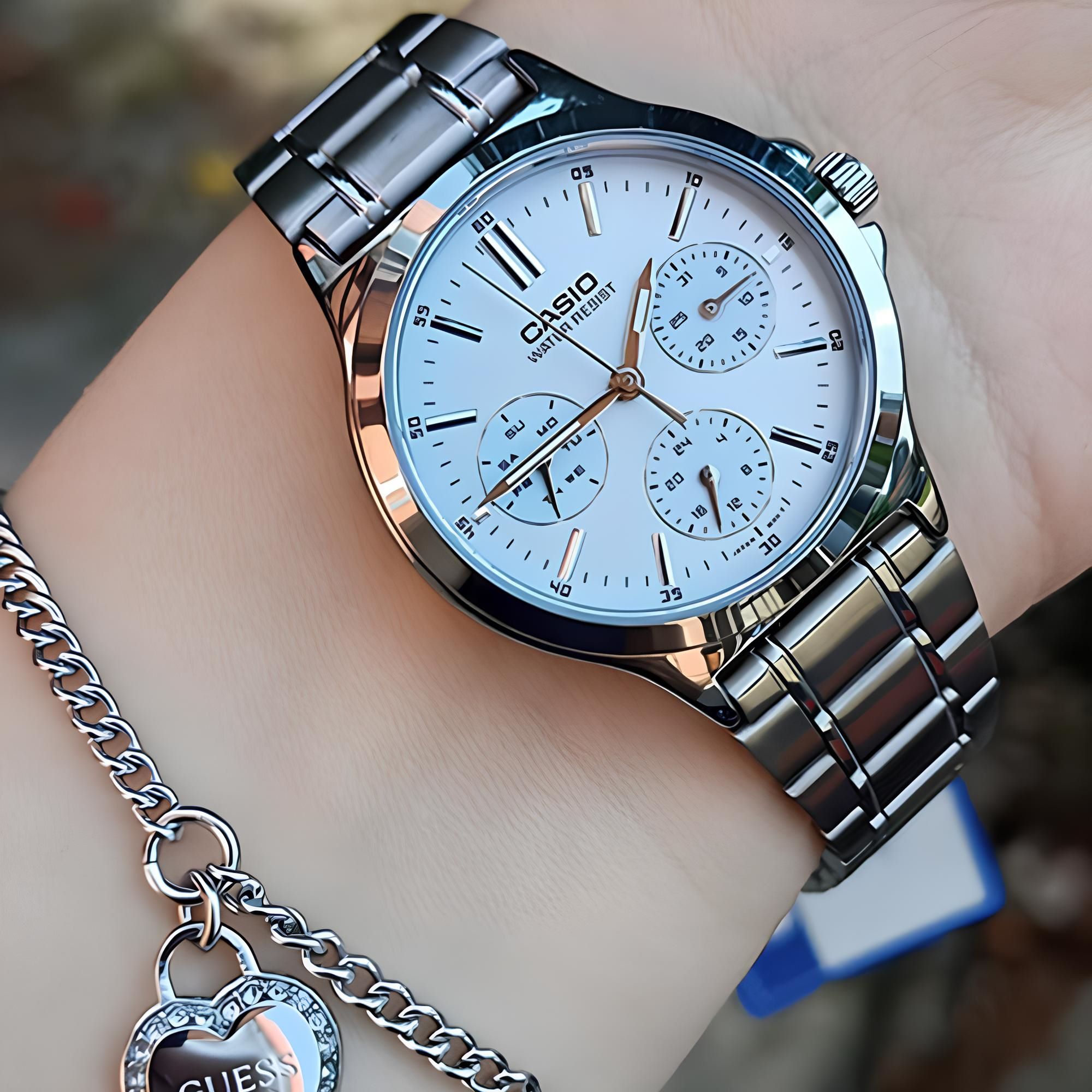 RELOJ LTP-V300D-2A MUJER ANALOGO METAL - 3