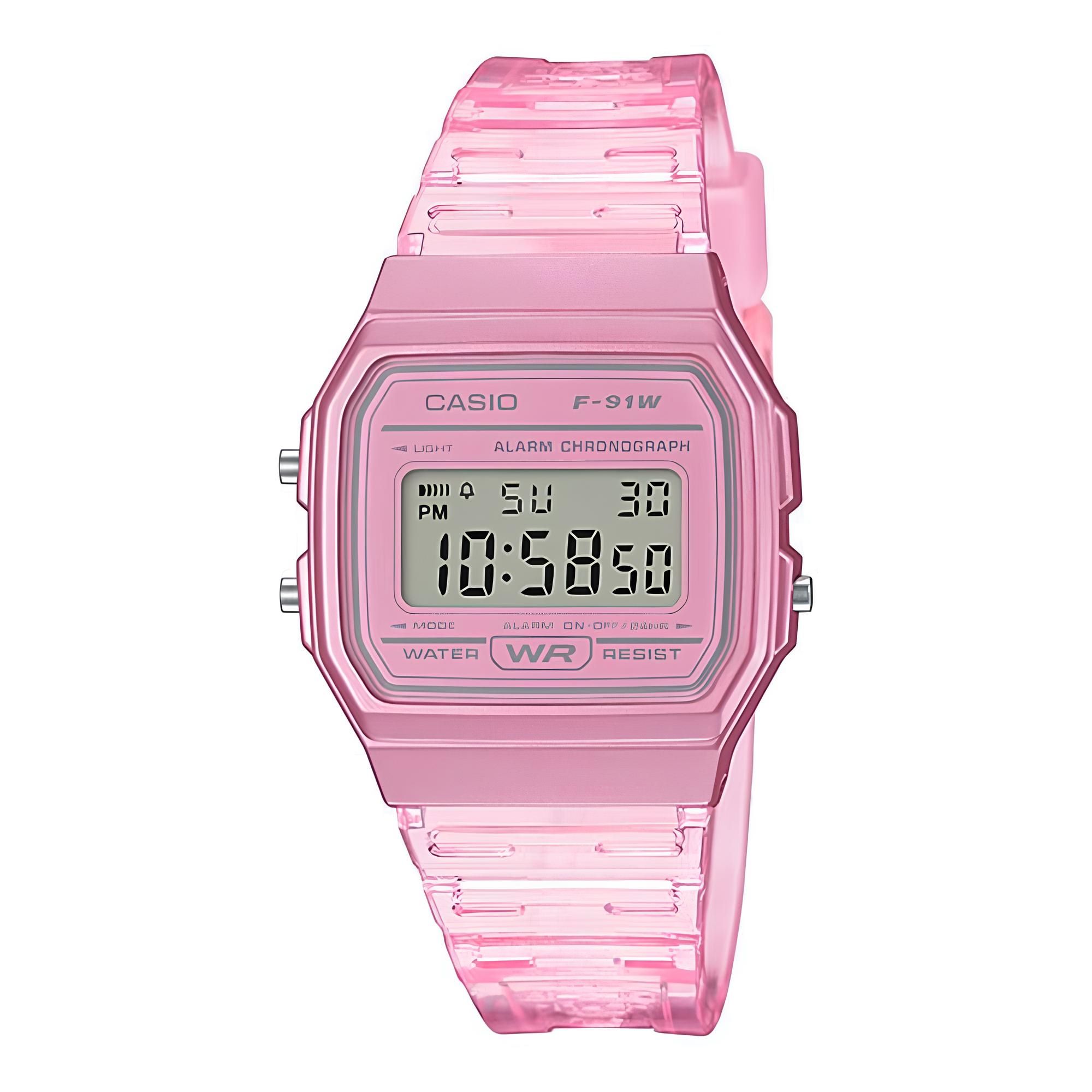 RELOJ F-91WS-4 MUJER DIGITAL RESINA - 1