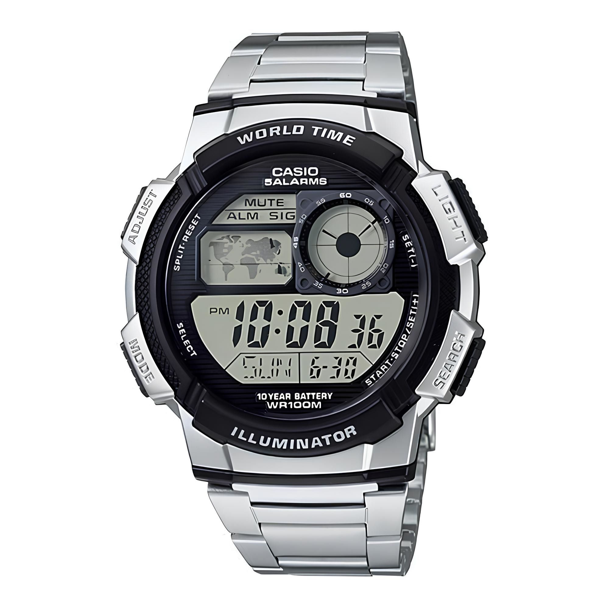 RELOJ AE-1000WD-1AV HOMBRE DIGITAL METAL - 1