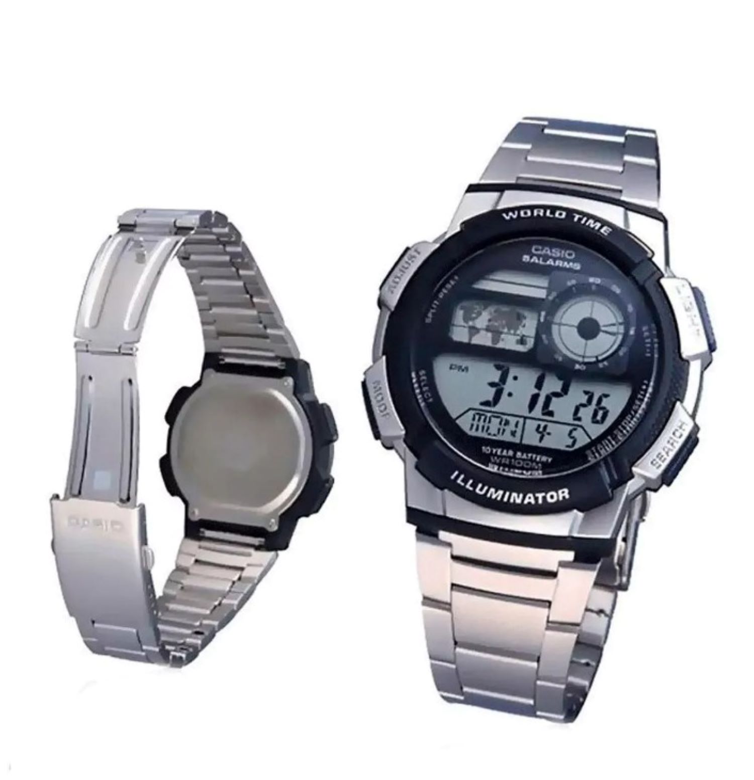 RELOJ AE-1000WD-1AV HOMBRE DIGITAL METAL - 3