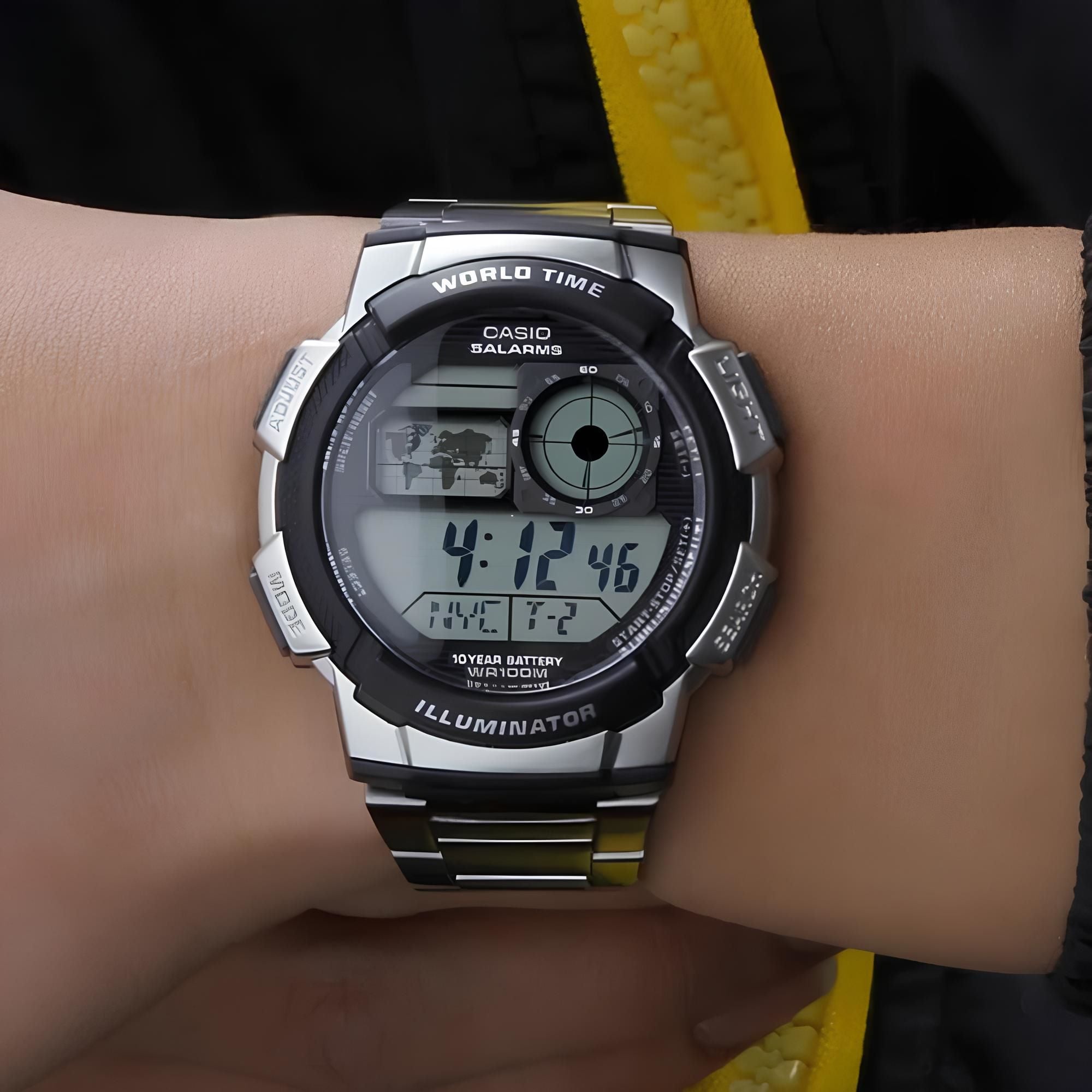 RELOJ AE-1000WD-1AV HOMBRE DIGITAL METAL - 5