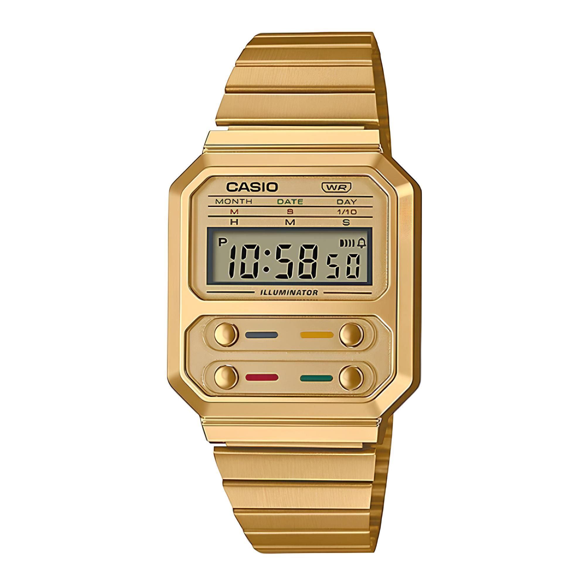 RELOJ A-100WEG-9A VINTAGE DIGITAL METAL - 1