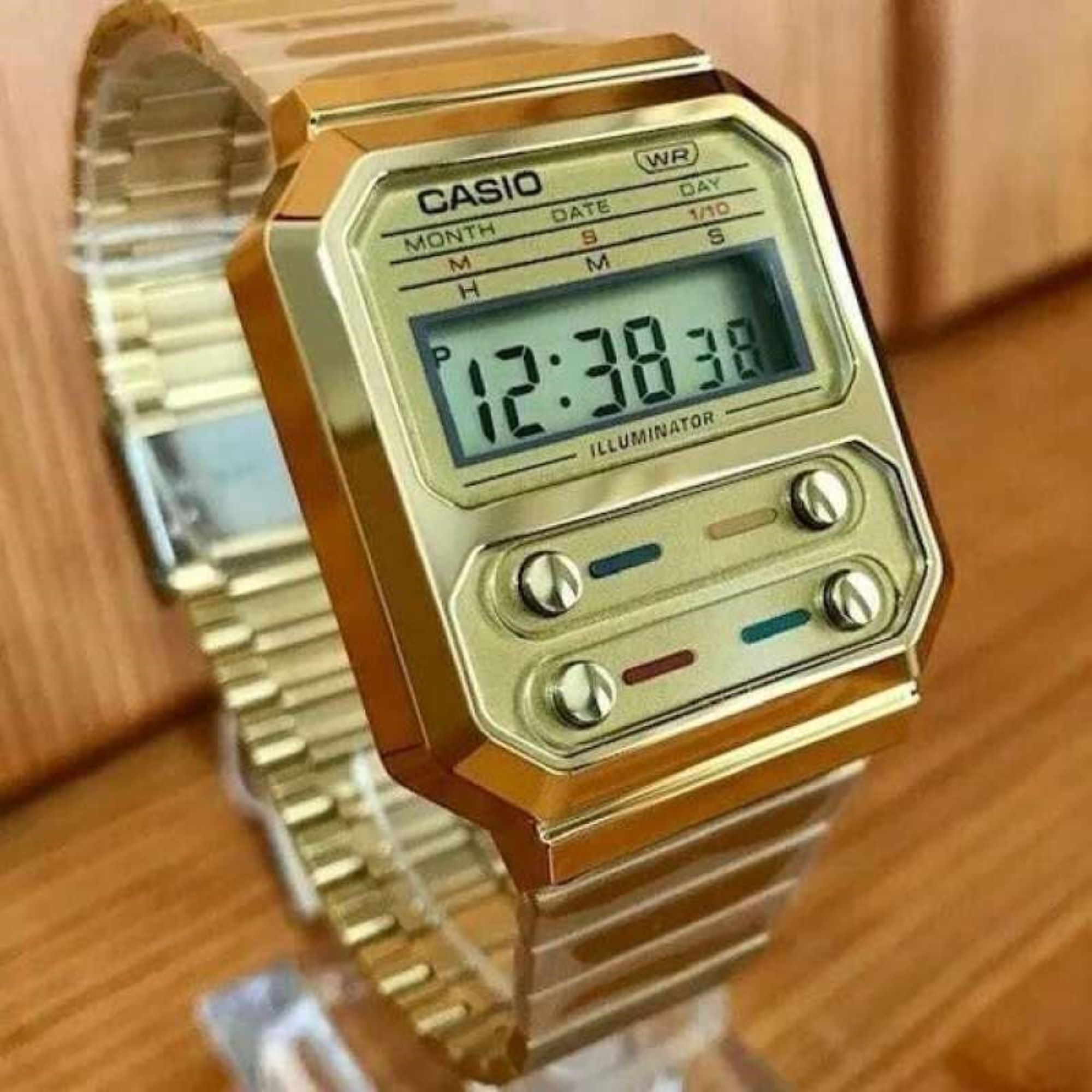 RELOJ A-100WEG-9A VINTAGE DIGITAL METAL - 5