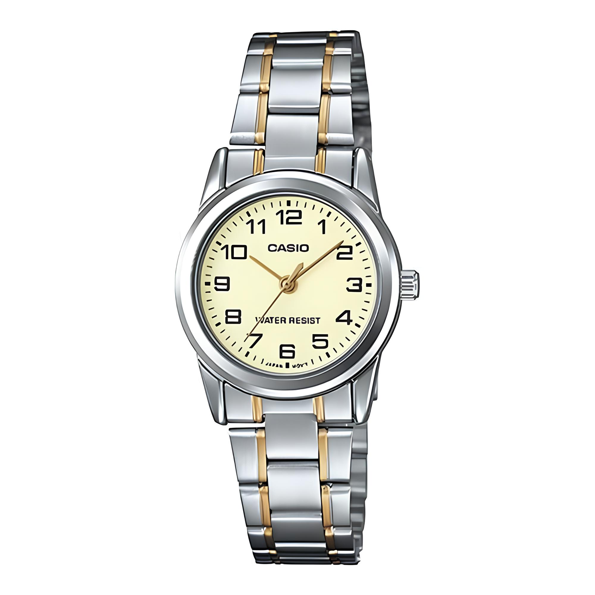 RELOJ LTP-V001SG-9B MUJER ANALOGO METAL - 1