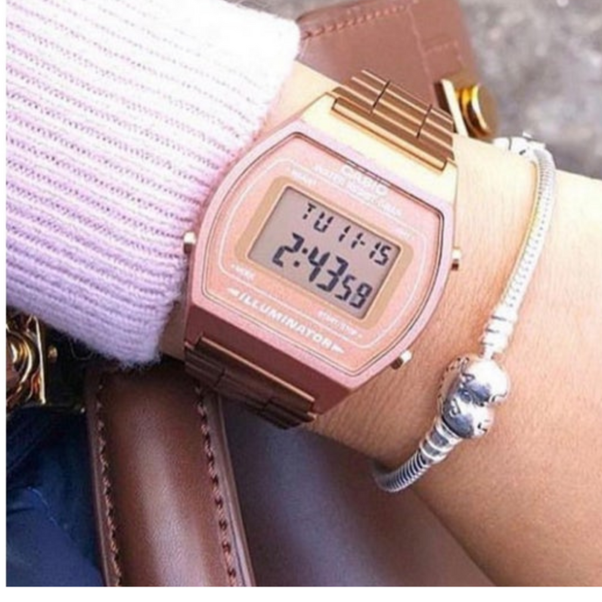 RELOJ B-640WC-5A VINTAGE DIGITAL METAL - 3