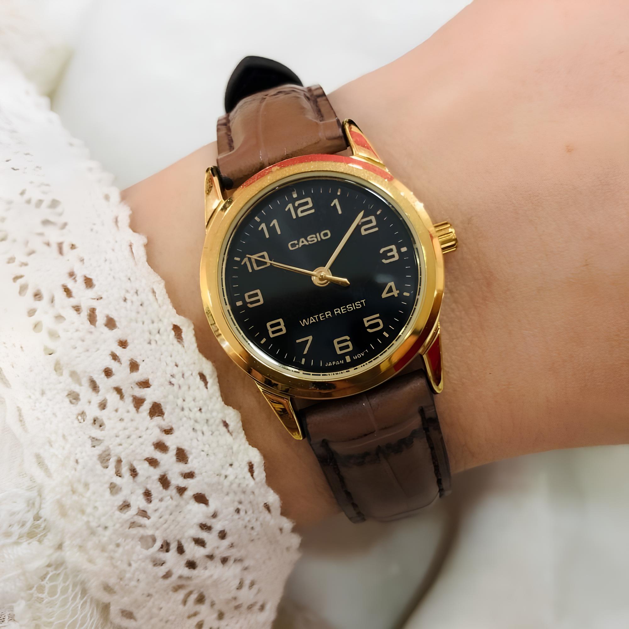 RELOJ LTP-V001GL-1B MUJER ANALOGO CUERO - 3