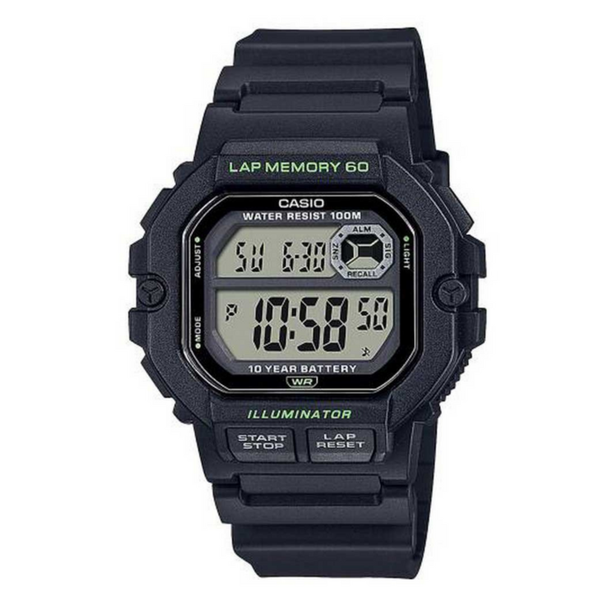 RELOJ WS-1400H-1AV HOMBRE DIGITAL RESINA - 1