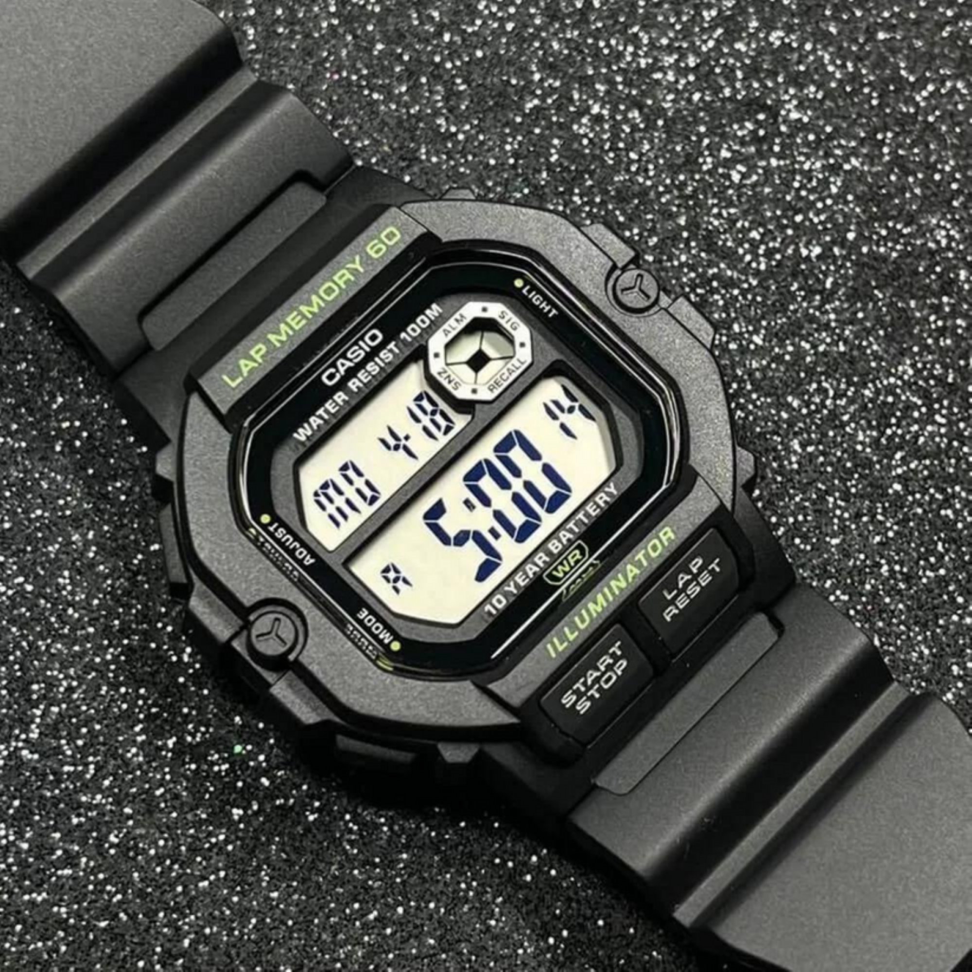 RELOJ WS-1400H-1AV HOMBRE DIGITAL RESINA - 3
