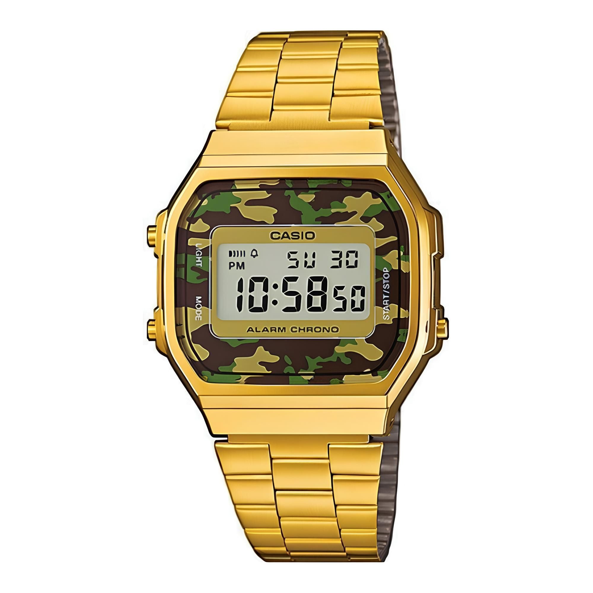 RELOJ A-168WEGC-3 VINTAGE DIGITAL METAL - 1