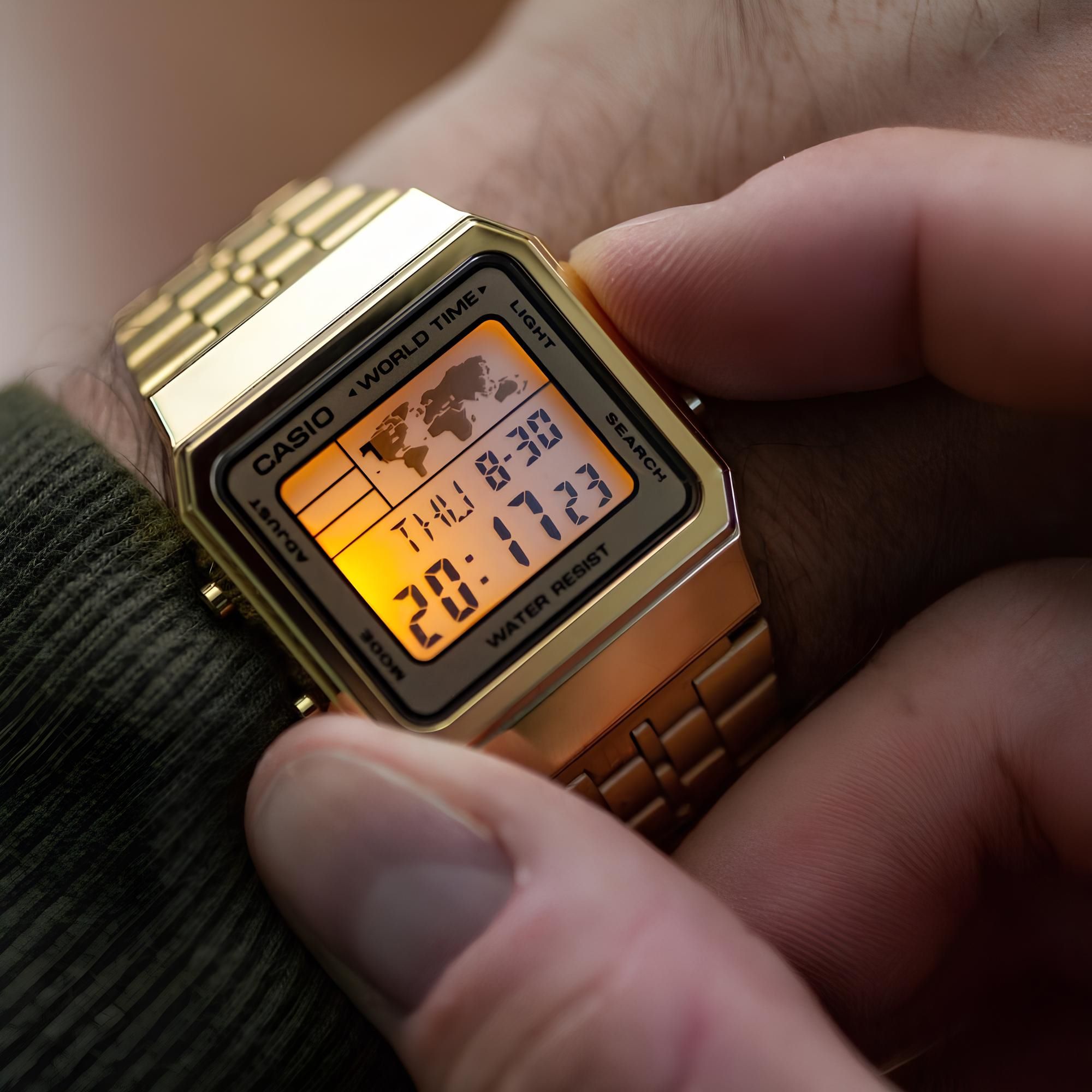 RELOJ A-500WGA-9 HOMBRE DIGITAL METAL - 3