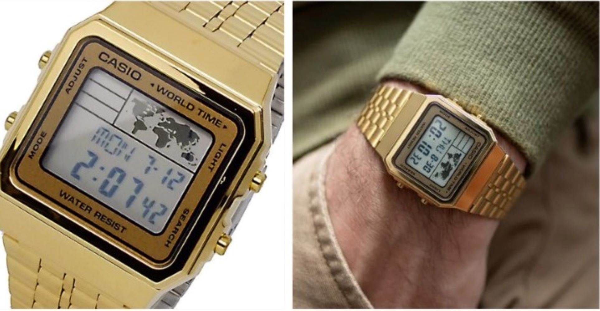 RELOJ A-500WGA-9 HOMBRE DIGITAL METAL - 4