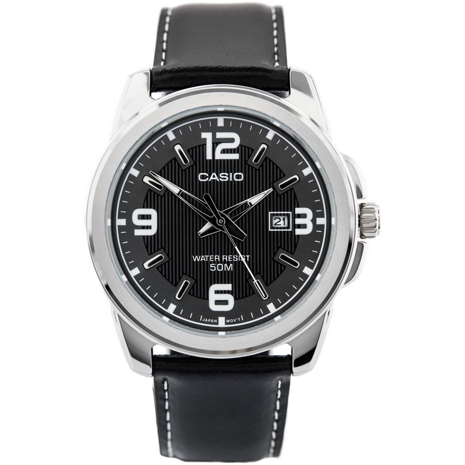 RELOJ MTP-1314L-8AV HOMBRE ANALOGO CUERO - 1