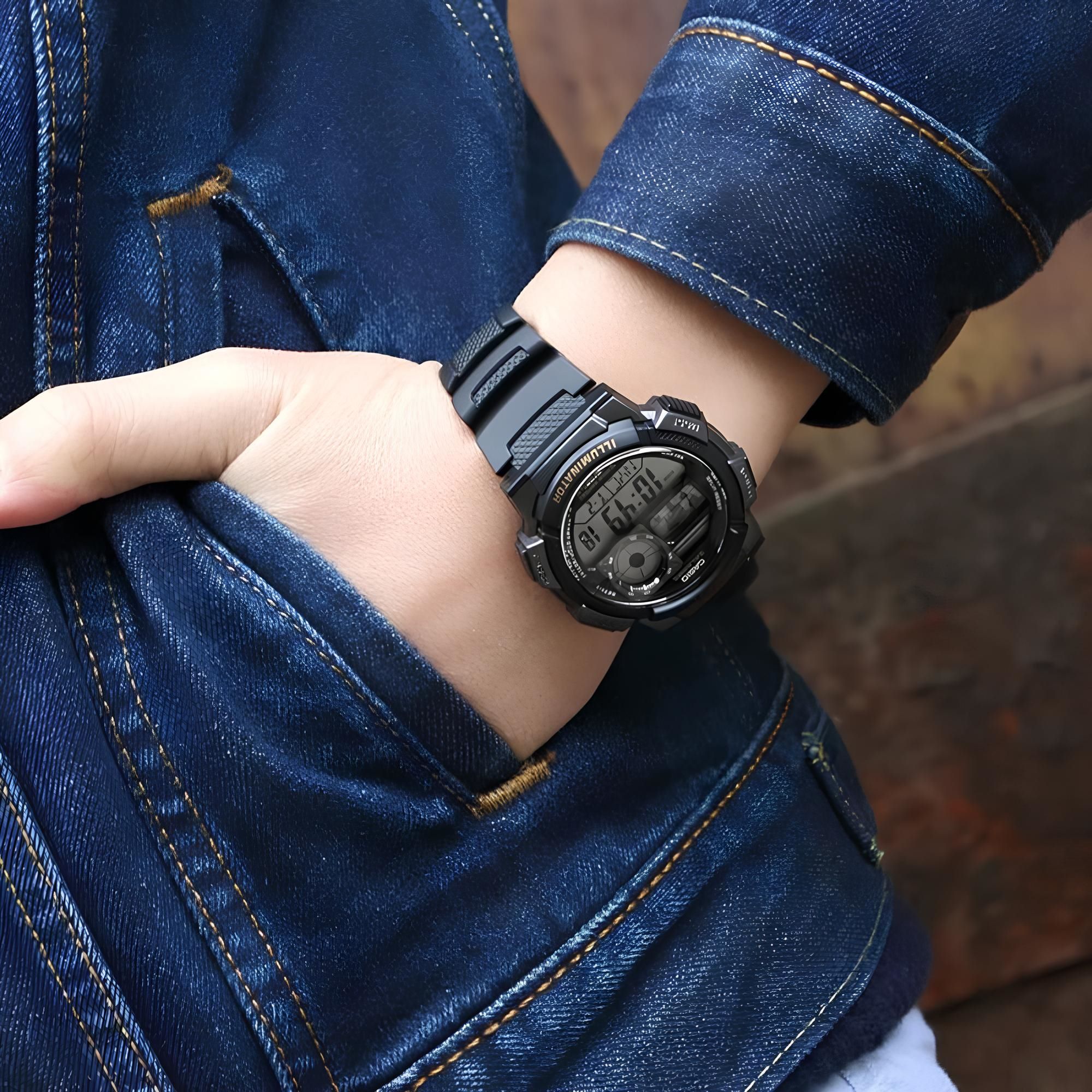 RELOJ AE-1000W-1AV HOMBRE DIGITAL RESINA - 4