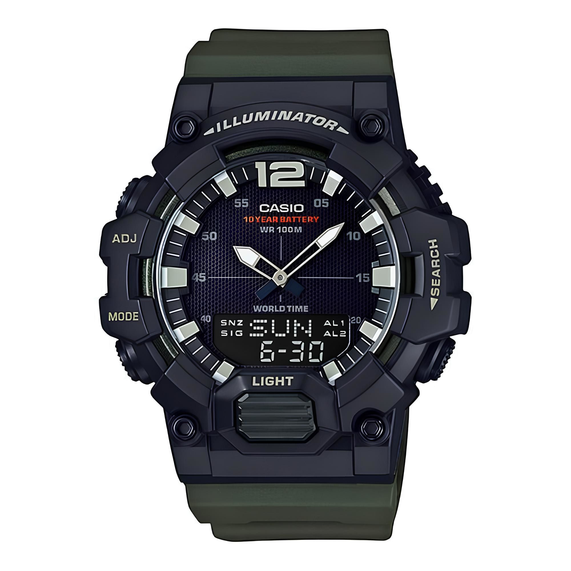RELOJ HDC-700-3AV HOMBRE ANALOGO DIGITAL RESINA - 1