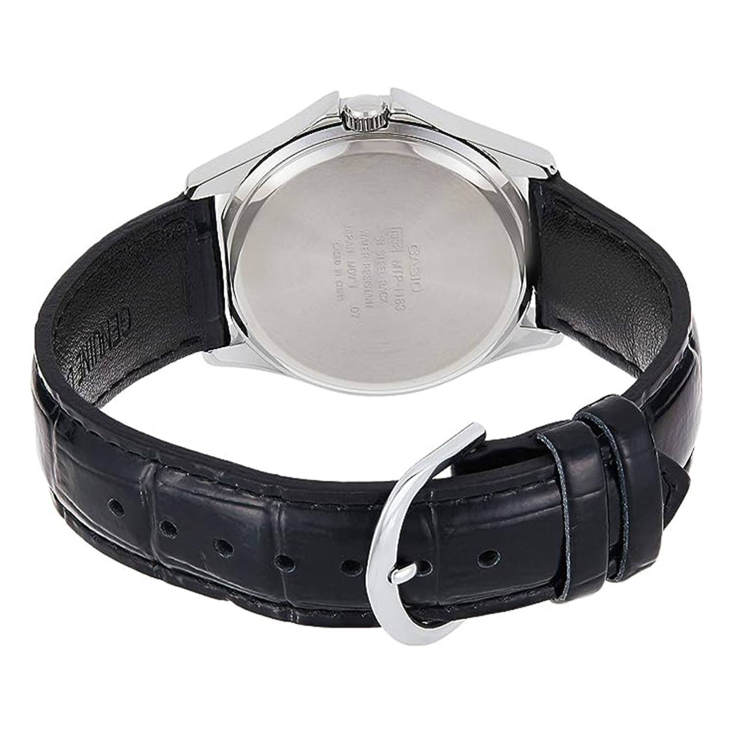 RELOJ MTP-1183E-7B HOMBRE ANALOGO CUERO - 3