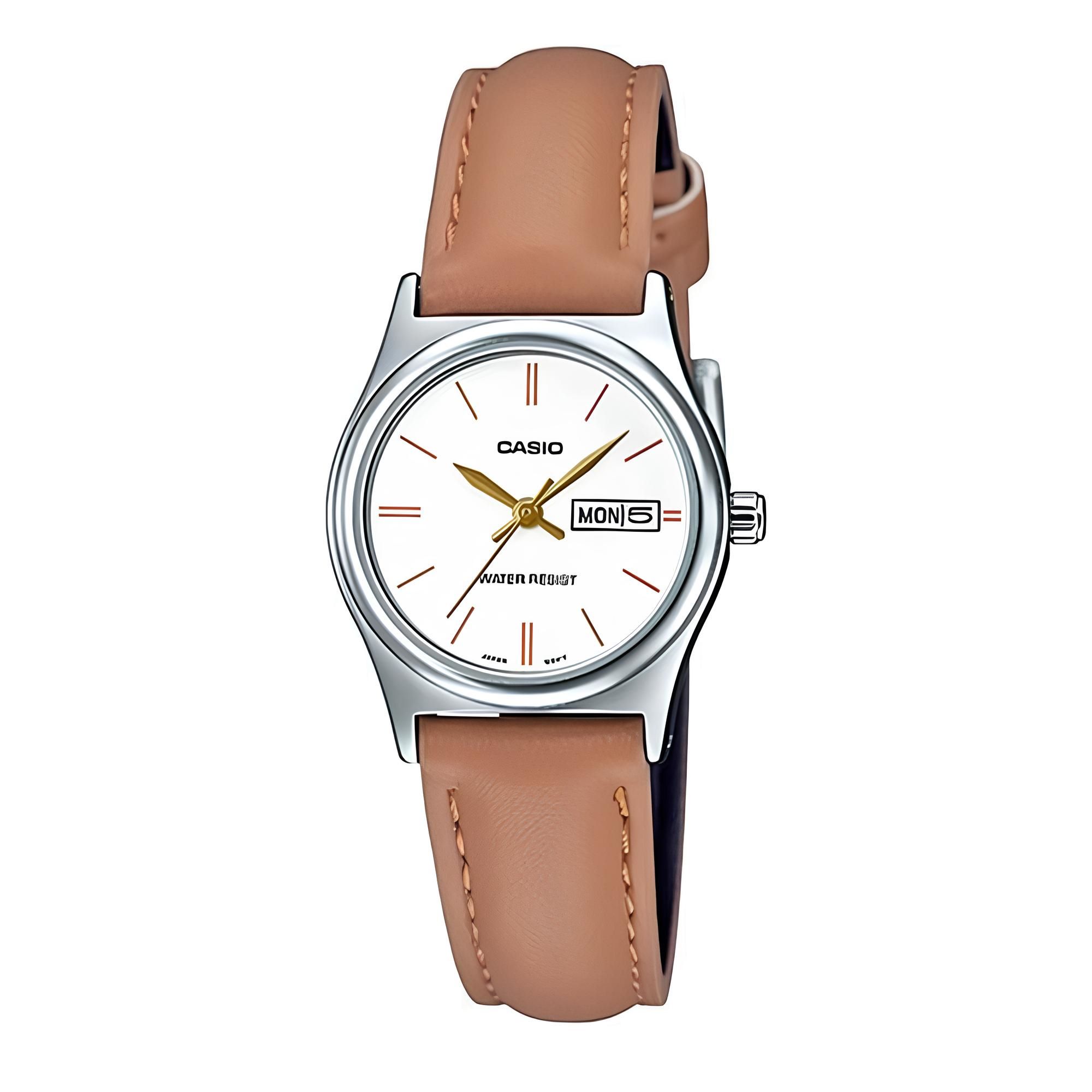 RELOJ LTP-V006L-7B2 MUJER ANALOGO CUERO - 1