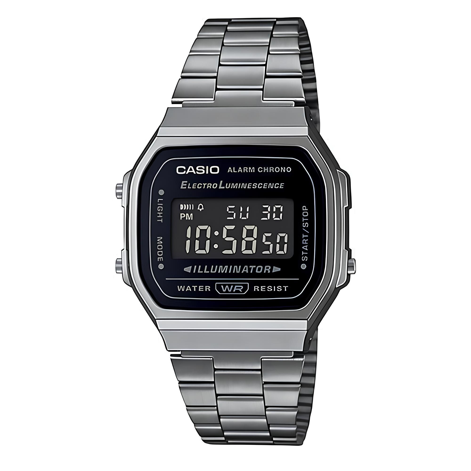RELOJ A-168WGG-1B VINTAGE DIGITAL METAL - 1