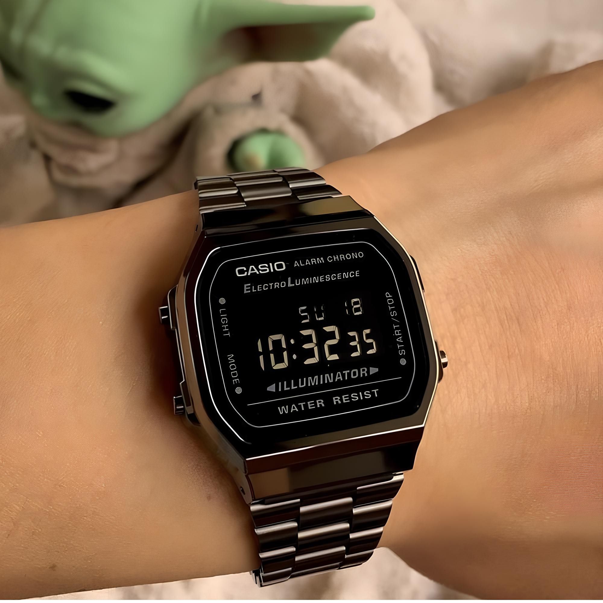 RELOJ A-168WGG-1B VINTAGE DIGITAL METAL - 5