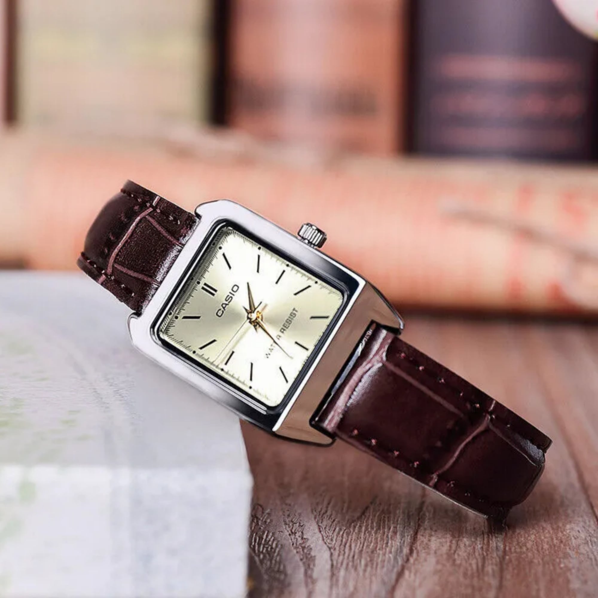 RELOJ LTP-V007L-9E MUJER ANALOGO CUERO C - 5