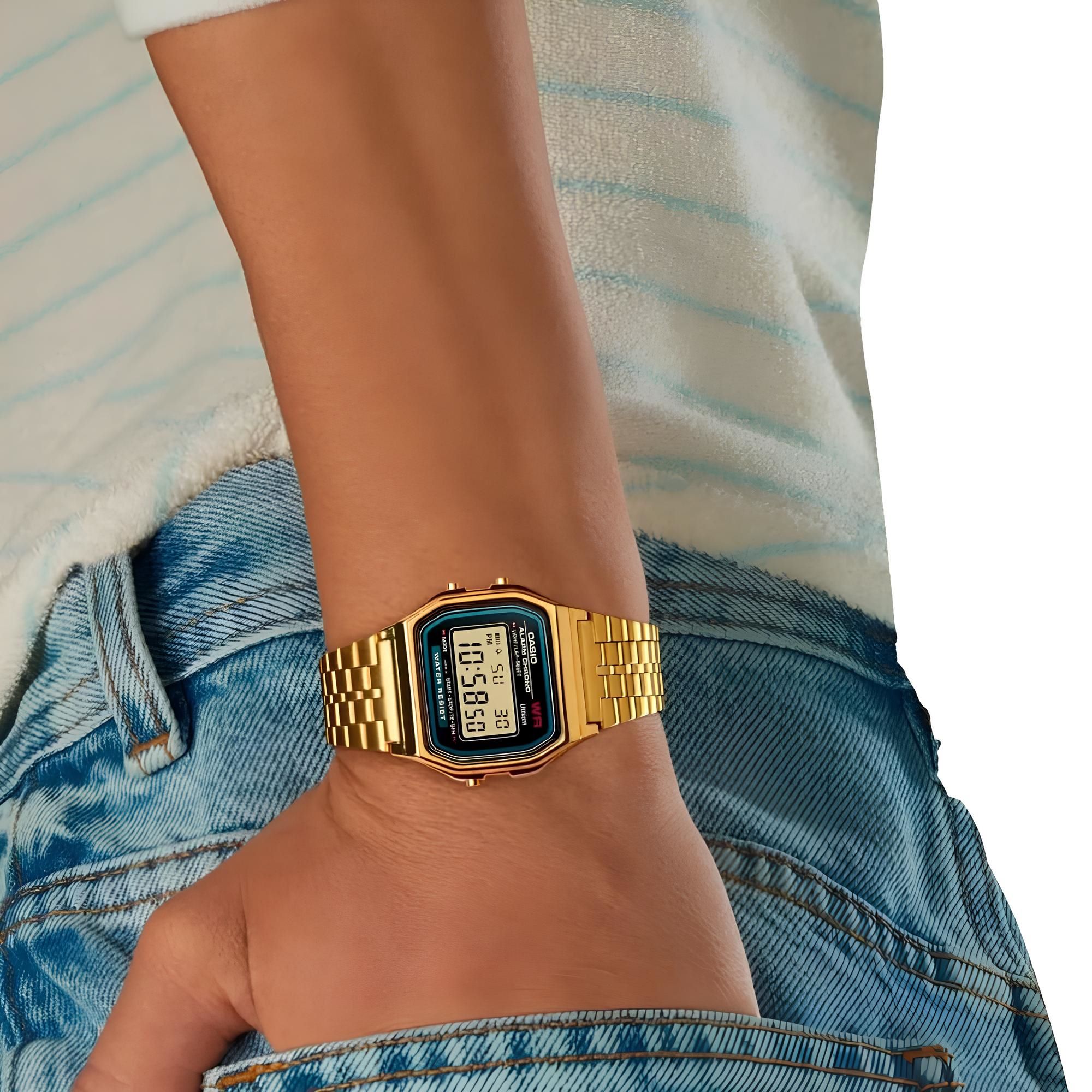 RELOJ A-159WGEA-1 VINTAGE DIGITAL METAL - 3