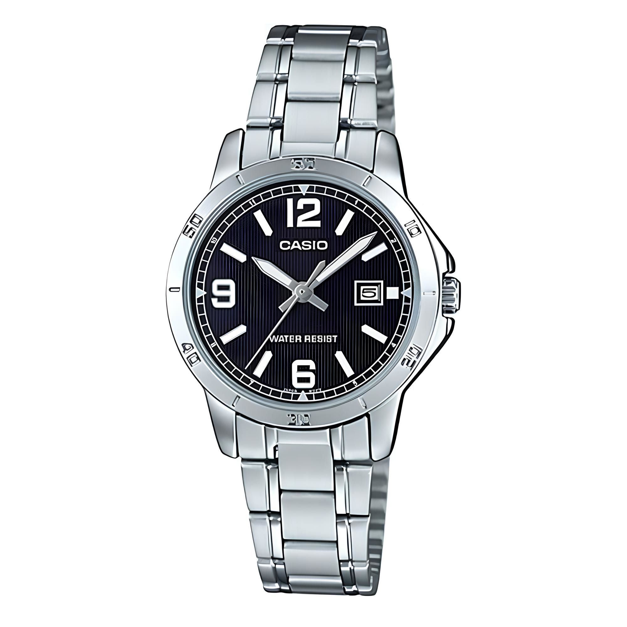 RELOJ LTP-V004D-1B2 MUJER ANALOGO METAL - 1