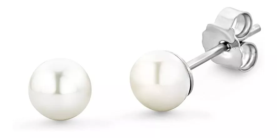 AROS PERLA BLANCA TRADICIONAL EN PLATA 925 SILVER HEART - 2